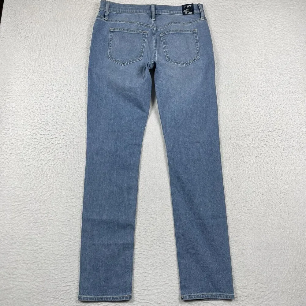 J Crew Jeans Mens‎ 30x32 Slim Blue Denim Flex Casual Work Everyday Pants New